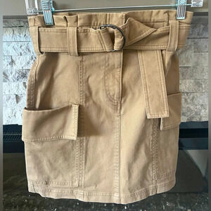 A.L.C. Tan Mini Skirt with Belt